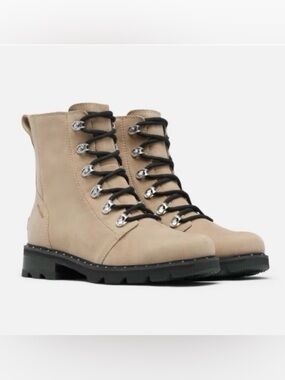 Sorel Lennox Lace Waterproof Leather Boots size 9